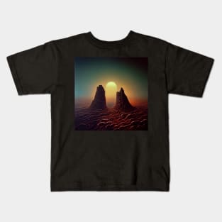Sunrise in an alien world Kids T-Shirt